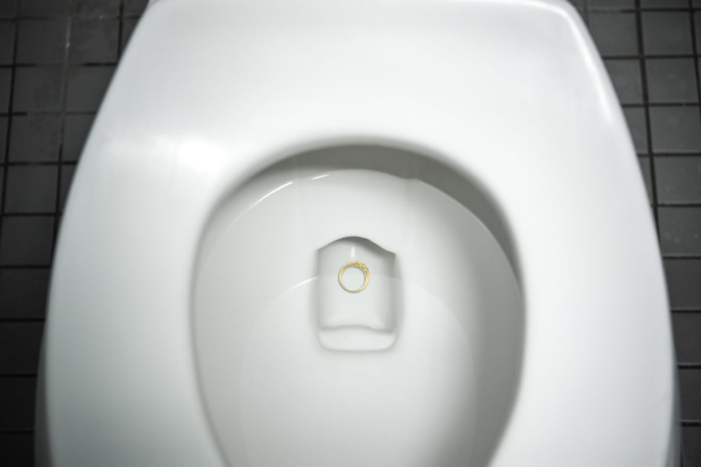 Ring in toilet